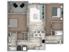 2 bedroom 2 bathroom floor plan b 2 bedroom 2 bathroom floor plan b at The Beck at Hidden River, Tampa, 33637
